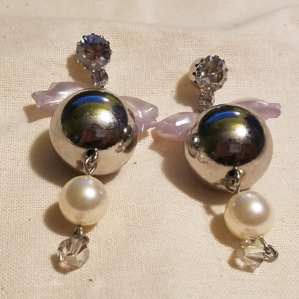 AUTHENTIC TARINA TARANTINO PEARL DROP EARRINGS EUC
